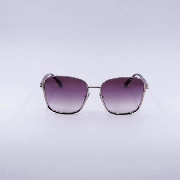 Tom Ford Fern FT1029 28Z Sunglasses Rose Gold Square Frame, Rose Gradient Lenses - Picture 3 of 10